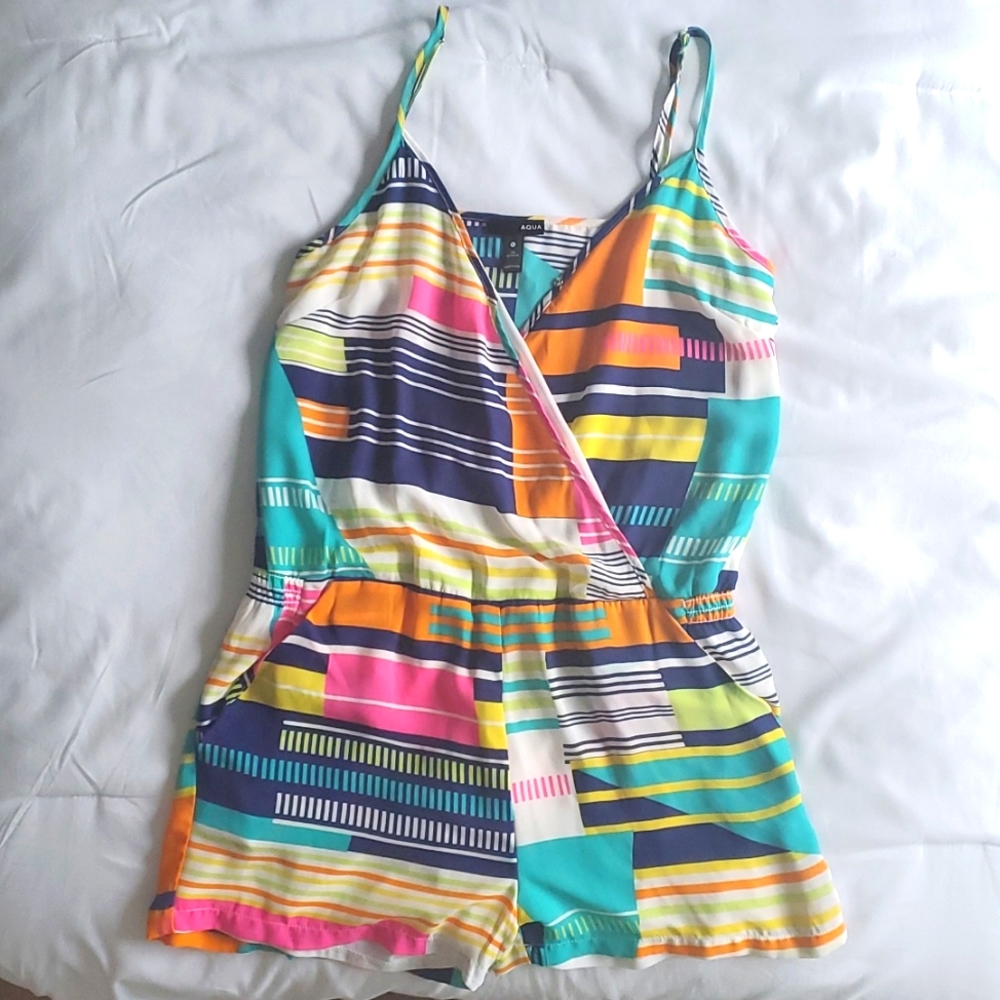 AQUA by Bloomingdale's sleeveless romper
